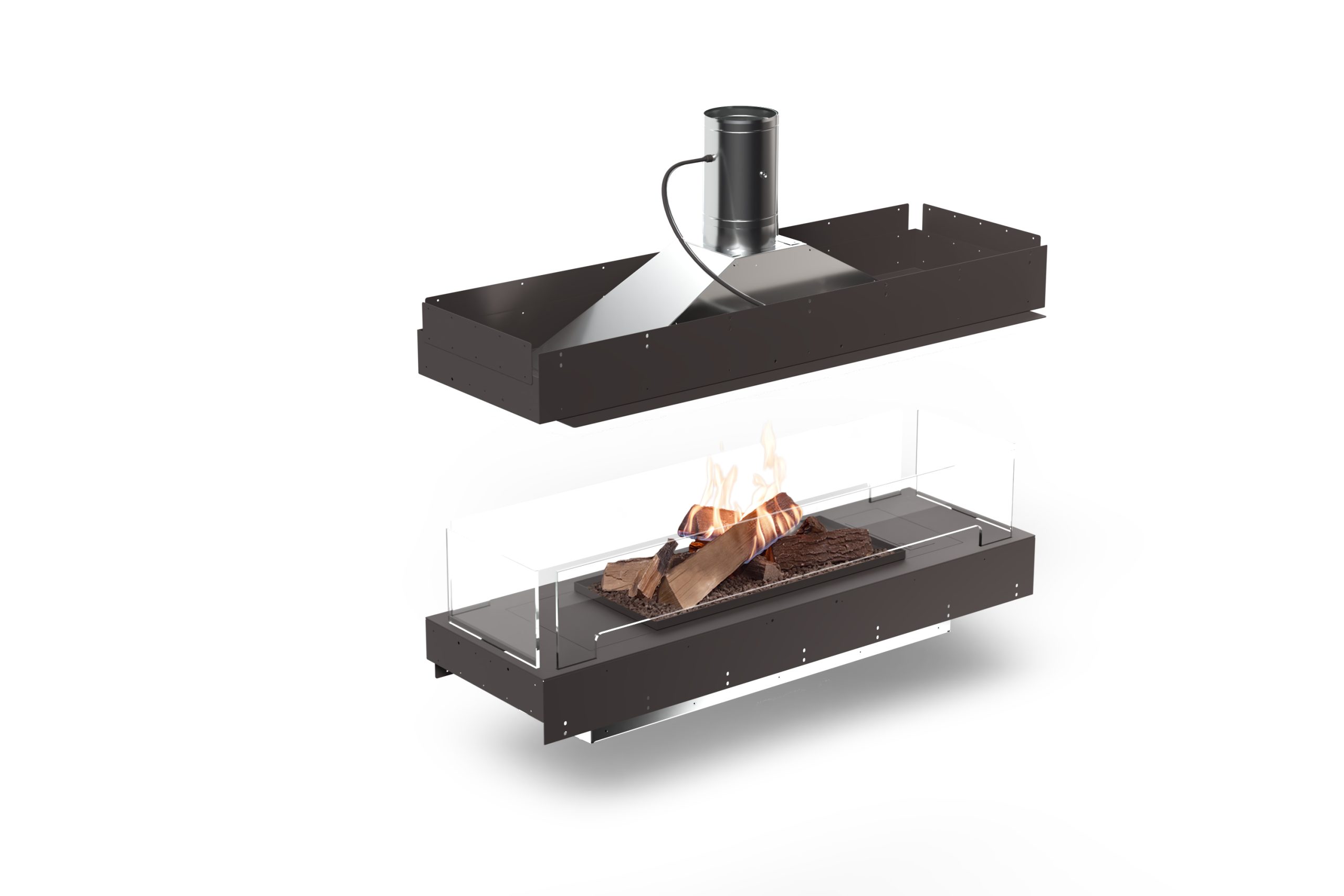 FORMA 1200 Island with Flogs and flue connection